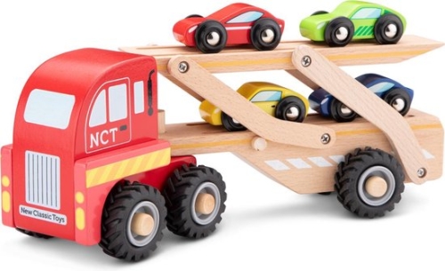 New Classic Toys Autotransporteur met 4 voertuigen