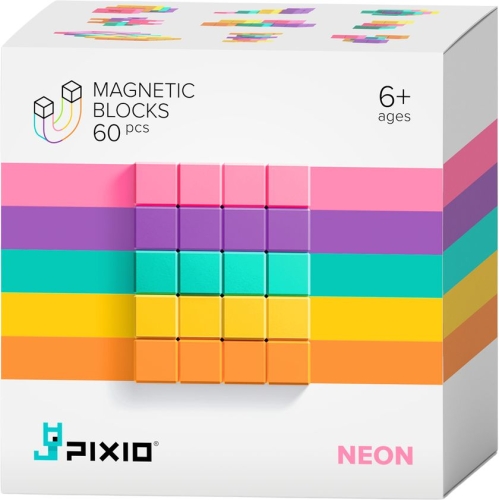 Pixio Magnetisch Speelgoed Abstract Neon 60 Stuks