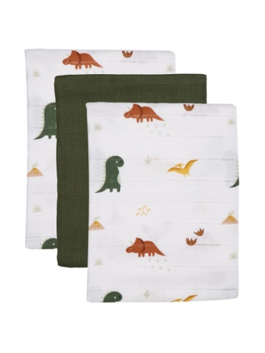 Blush &amp; Blossom - Muslin Diapers - 6 pack Dinosaur