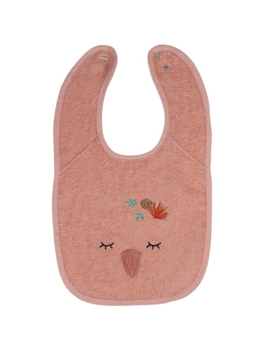 Blush &amp; Blossom - Terry Cloth Bib - Swan Ivy