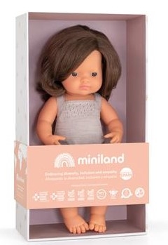 Miniland Babypop Bruin haar 38 cm