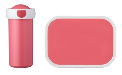 Mepal Schoolbeker en Lunchbox Roze
