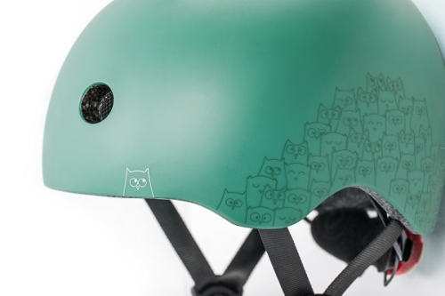 Scoot and Ride Helm met Reflectie XS Forest