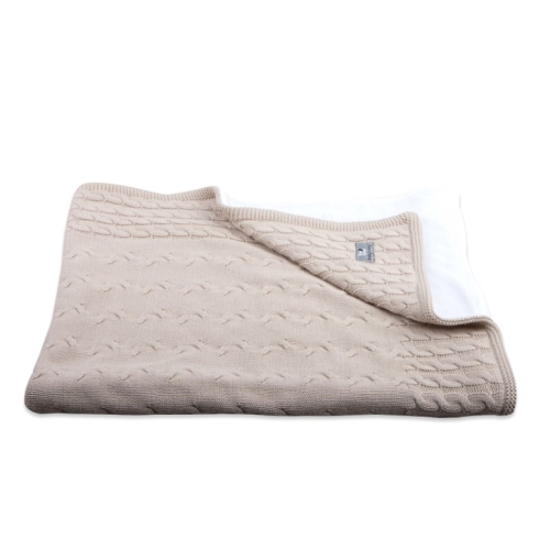 Baby's Only Wiegdeken Chenille Cable Beige