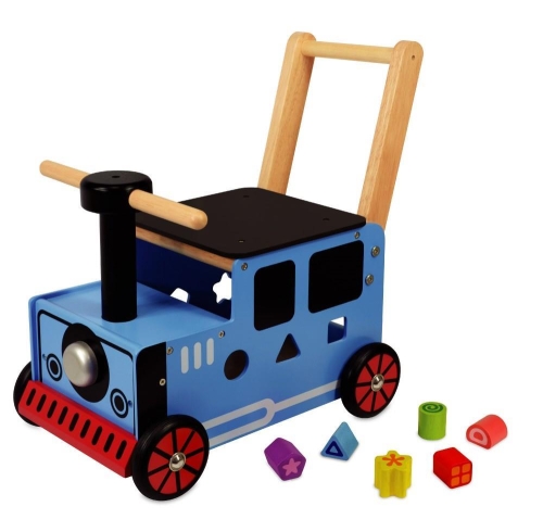 I'm Toy Loopwagen Trein Blauw
