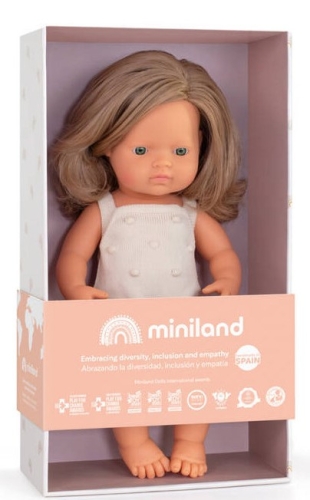 Miniland Babypop Blond haar 38 cm 