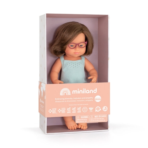 Miniland Babypop Europees met downsyndroom 38 cm