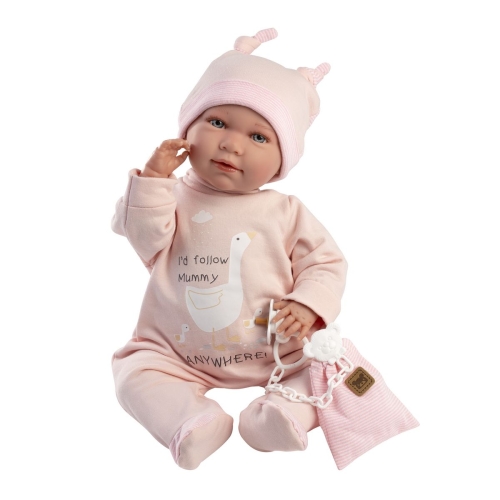 Llorens Huilende Babypop Mimi Roze met geluid 42 cm