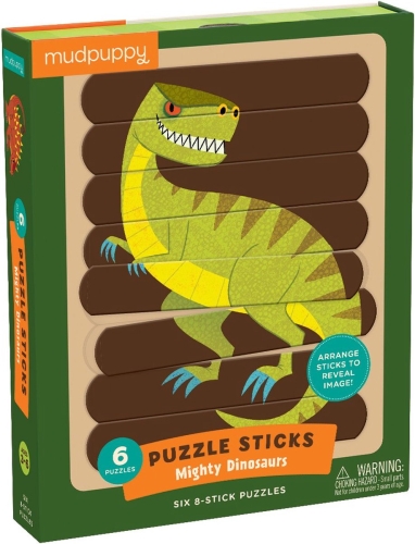 Mudpuppy Puzzelsticks Mighty Dinosaurs