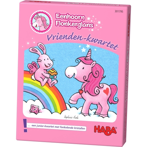 Haba Mini Spel Eenhoorn Flonkerglas Vriendenkwartet (Nederlands) 
