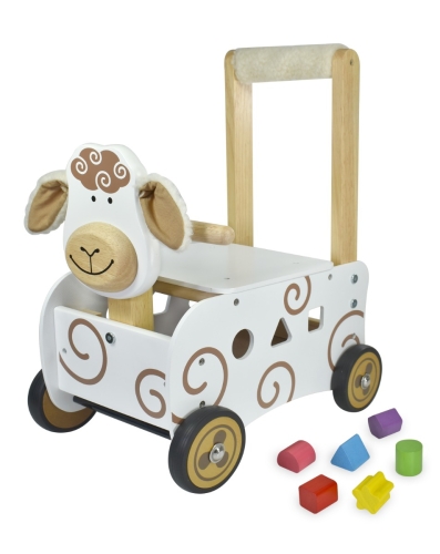 I'm Toy Loopwagen Schaap bruine kleur