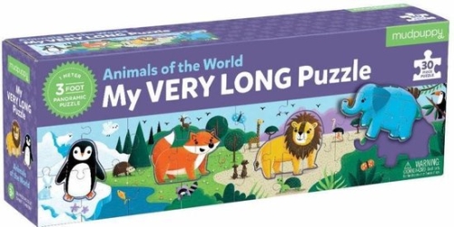 Mudpuppy Mijn lange puzzel Dieren over de hele wereld 30 stukjes