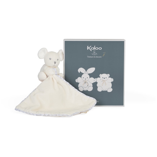 Kaloo Knuffel Perle Doudou muis Creme