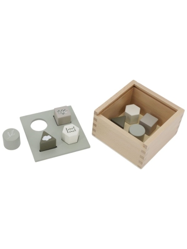 Label Label Shape Sorting Box Olive Green