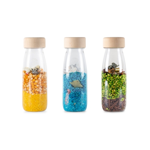 Petit Boum Set van 3 Sensorische flessen Nature