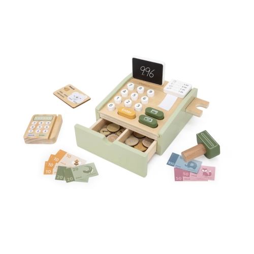 PolarB Wooden Cash Register Green