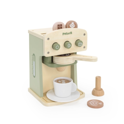 PolarB Wooden Coffee Machine Set Green