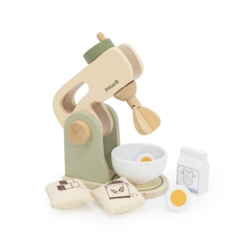 PolarB Wooden Kitchen Mixer Set Green
