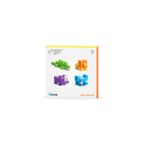 Pixio Magnetisch Speelgoed Mini Safari 137 Stuks