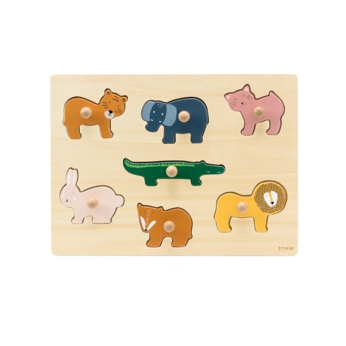 Trixie Houten inlegpuzzel dieren 7 stuks