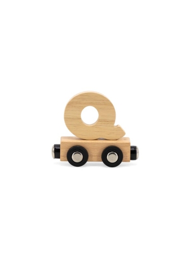 Tryco - Letter Train Natural - Letter &quot;Q&quot;