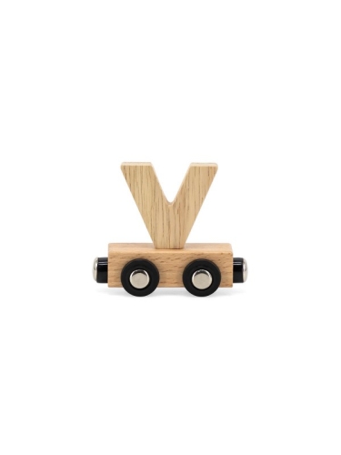 Tryco - Letter Train Natural - Letter &quot;V&quot;