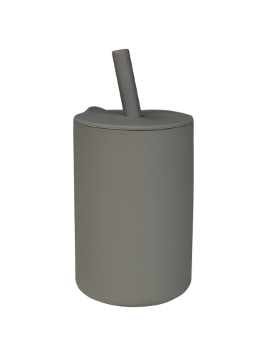 Tryco - Silicone - Straw Cup -  Olive Gray