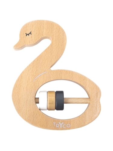 Tryco - Wooden Rattle - Swan
