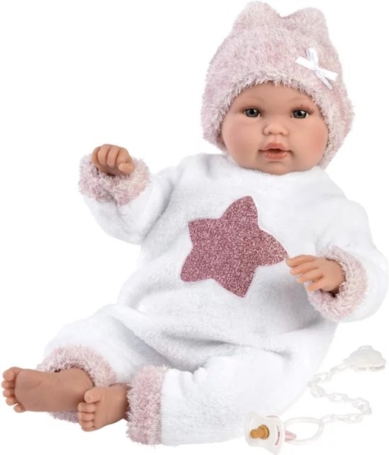 Llorens Huilende Babypop Star Roze 36cm