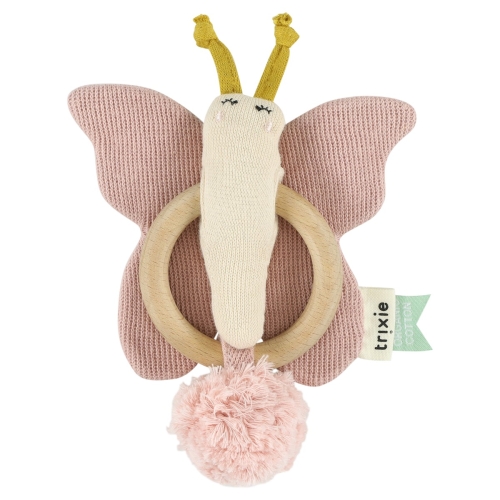 Trixie Knitted Toys Bijtring Vlinder
