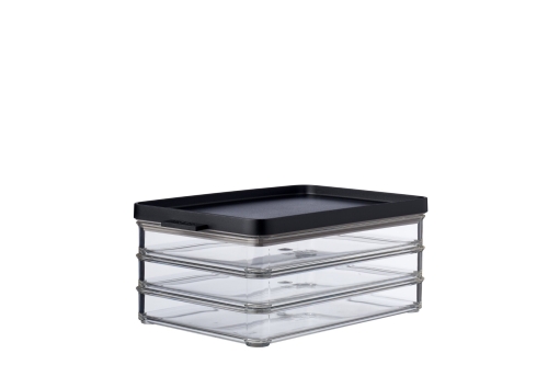 Mepal Koelkastdoos Omnia Vleeswaren 3-laags Zwart