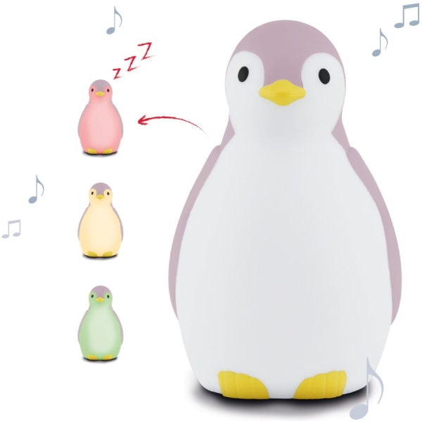 sturen biologisch Product Zazu Nachtlampje Pinguin Roze Online | Aanbieding bij PLUSTOYS