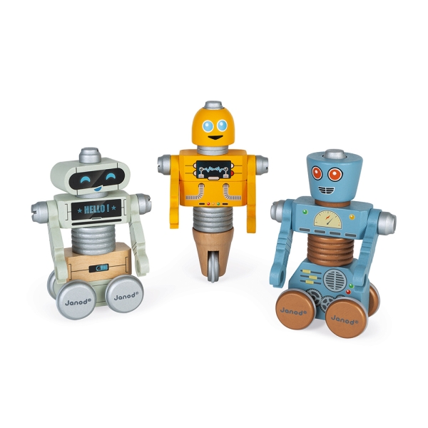 kalkoen Klaar Correct Plustoys| Janod Brico'kids Set Robots